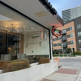 the outside of the building