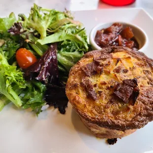 Bacon and leek frittata