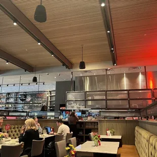 interior, sushi and sashimi