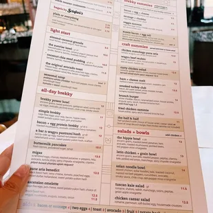 menu, sushi and sashimi