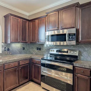 Cabinetry and countertop installation.