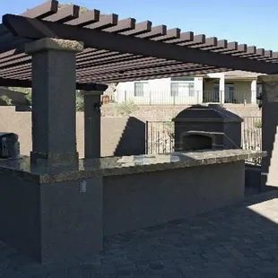 Custom pergola.