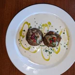 Lanb and mushroom appetizer -prix fix