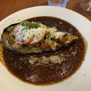 Lamb Stuffed Eggplant