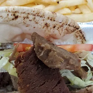 Gyro and fries