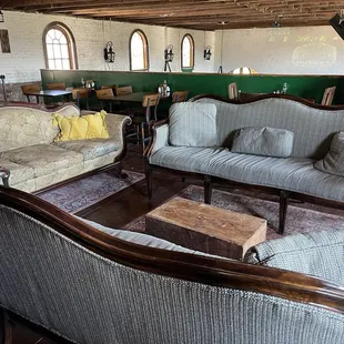 Upstairs.