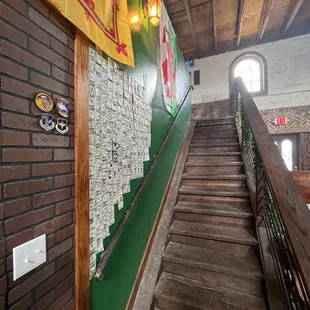 Love their staircase. So many cool spots in Ash&apos;s Irish Pub.