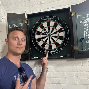 Got a bulls eye at Ash&apos;s Pub!!! Feeling like a winner.