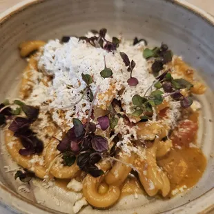 Wagyu beef cheek pasta (about 3 small bites of beef in there)