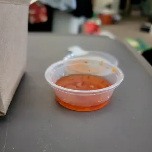 Just a very tiny little sauce