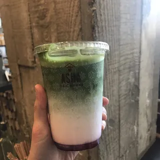 Blood Orange Matcha Latte