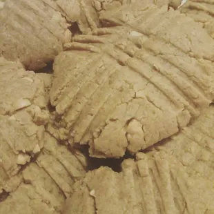 Organic Vegan Peanut Butter Cookies made with Organic Coconut Milk and Freshly ground Organic Peanut Butter.