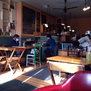 eat, drink, work, study