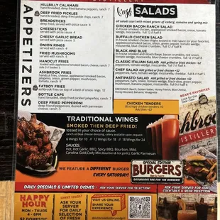 Menu front