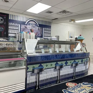 the ice cream counter