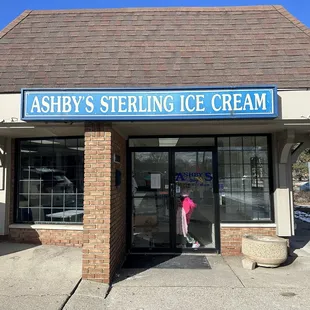 the entrance to the store