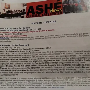 Ashe&apos; Cultural Arts Center Update