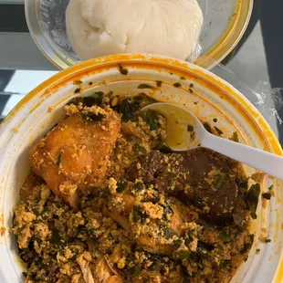 Fufu with Egusi Soup