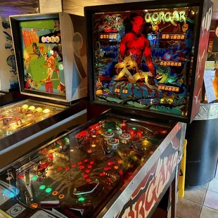 Gorgar, the first pinball machine to have speech. As the note said, you can't understand a word the machine says lol.