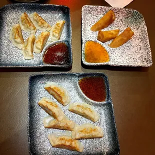 Pan fried Dumplings -Gyoza &amp; spring rolls
