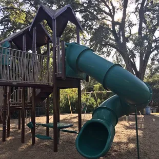 Parks playground and big slide