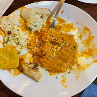 Tikka Masala Chicken. I forgot to get the before photo, so you get a during photo. So goood.