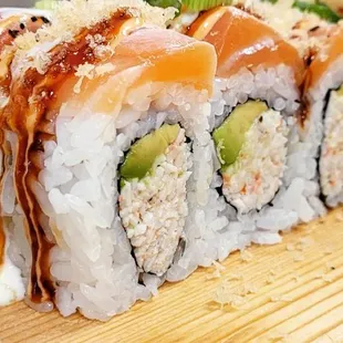 a sushi roll