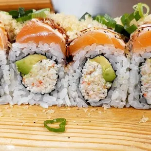 a sushi roll