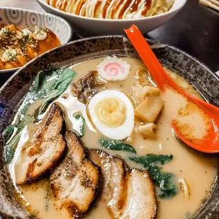 Tonkatsu ramen. A little disappointed as it was too salty.