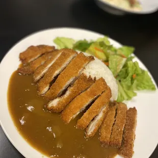 Chicken curry katsu