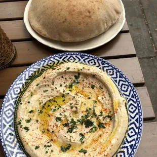 Heavenly hummus and pita