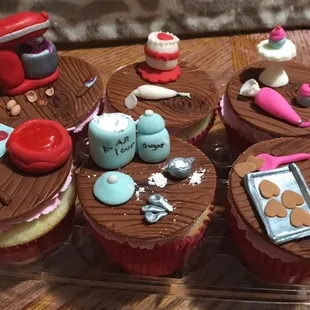 a variety of cupcakes