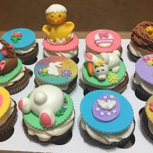 a variety of cupcakes
