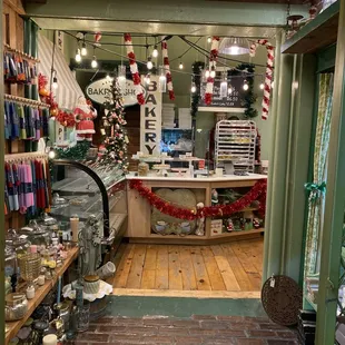 the inside of the store