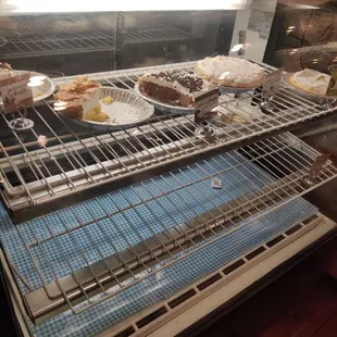 Display case on a Saturday afternoon.