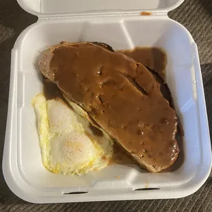 I love the Meatloaf and Eggs Breakfast