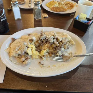 SOS breakfast plate after I ate as much as I could