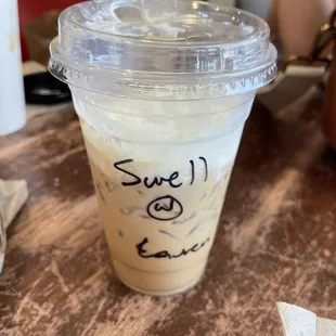 My favorite coffee- iced south swell