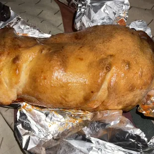 Meatball stuffed bread