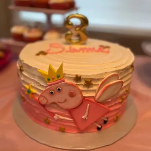 My daughters Peppa Pig chocolate Birthday cake, it was so DELICIOUS!!!