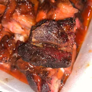 Could&apos;ve thrown these 2 burned up tips in the trash instead of on my plate. Otherwise the meat was really good