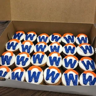 Custom corporate logo cupcakes from Ashley's