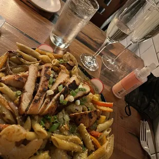 Jerk Rasta Pasta with Chicken and Shrimp