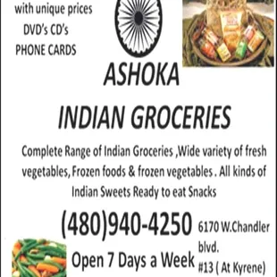 an advertisement for a grocery store