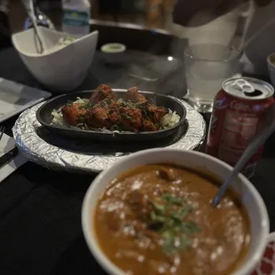 a plate of food on a table