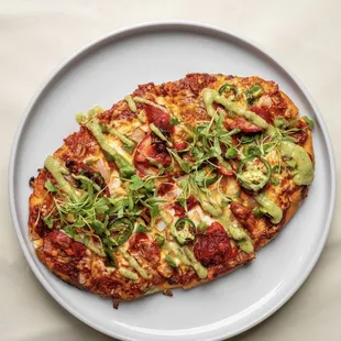 Butter chicken flatbread