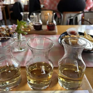 Wine flight - you can select which wines you're interested in trying.