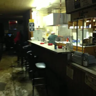 a view of the kitchen