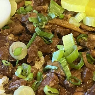 a close up of a plate of food