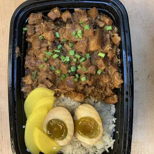 a meal in a plastic container